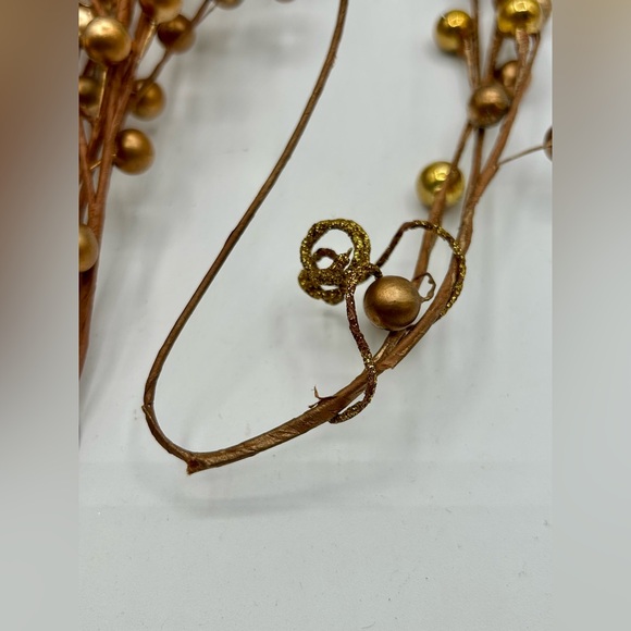 Gold Berry Bells Spray Lot of 7 Individual Picks 18" - 24" long - Picture 6 of 6